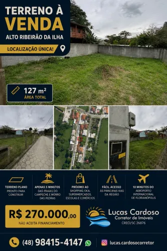 Terreninho em localização privilegiada, Ribeirão da ilha.