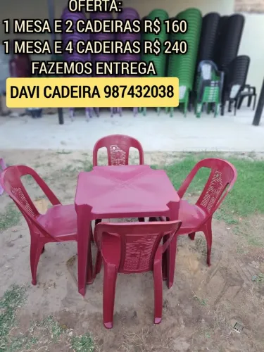 MESA VERMELHA FRAMBOESA