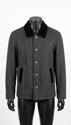 Casaco / Jaqueta de Frio Masculino M | Lã Batida Forrado Importado