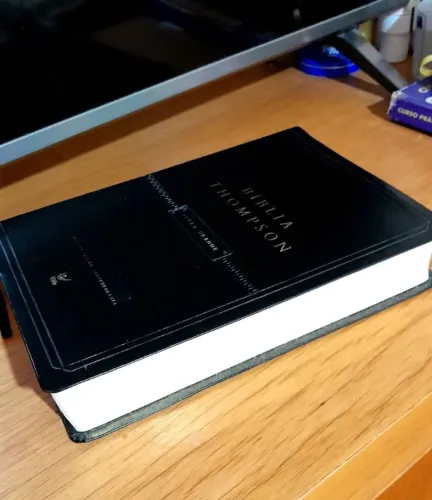 BIBLIA DE ESTUDO  THOMPSON AEC LETRA GRANDE LUXO PRETA