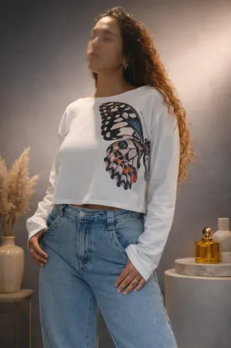 Moletom Cropped Feminino Premium - Estampas Exclusivas