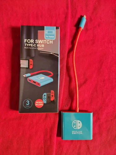 Dock Station Portátil HDMI 4k Hub USB C Para Nintendo Switch v1, V2 e OLED