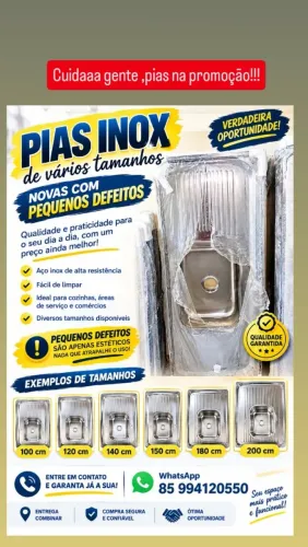 Pias inox