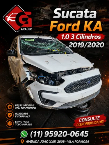 Ford Ka 1.0 3 Cilindros 2020 - Somente Peças - Com Nota Fiscal