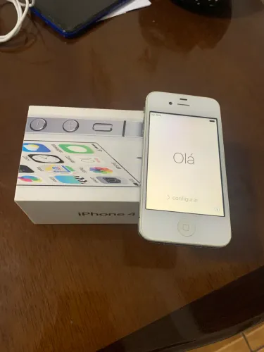 iPhone 4S 8gb Branco - Para Colecionador - Funcionando + Carregador