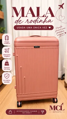 Mala de viagem de rodinhas