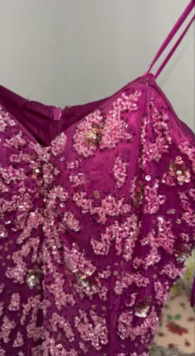 Vestido Roxo madrinha 
