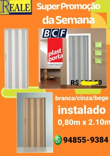 Porta Sanfonada marca(BCF) nao quebra/silenciosa