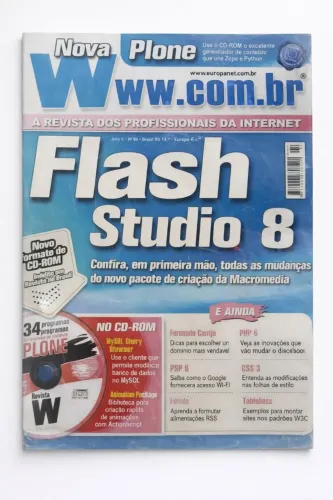 Revista Nova Plone Flash Studio 8 -  A Revista dos Profissionais da Internet
