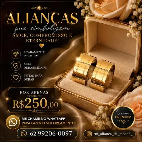 Aliança de moeda antiga
