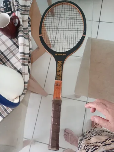Raquete de Tênis Antiga Indusport Wood 3000 RX
