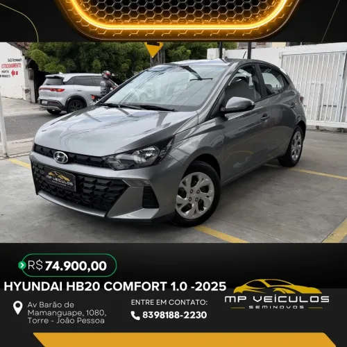 Hyundai HB20 Comfort Plus 1.0 Flex 12V Mec. 2025