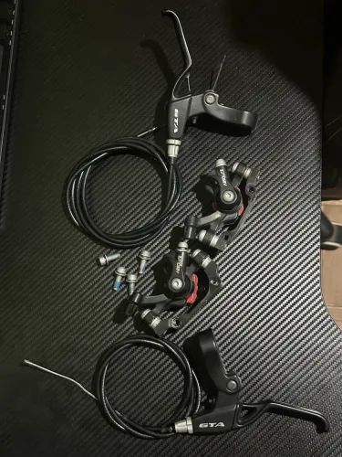 Kit de freio Par de Manetes e Par de burrinho 