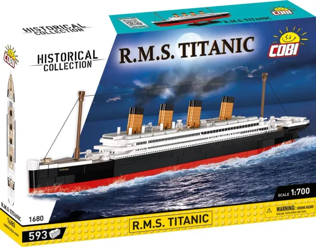 Navio R.m.s Titanic Blocos De Montar 593 Peças Cobi Toys 1680