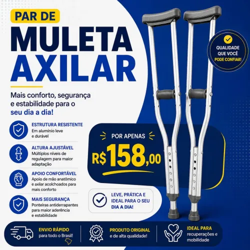 Par de muleta axilar