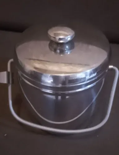 Porta gelo de mesa de inox