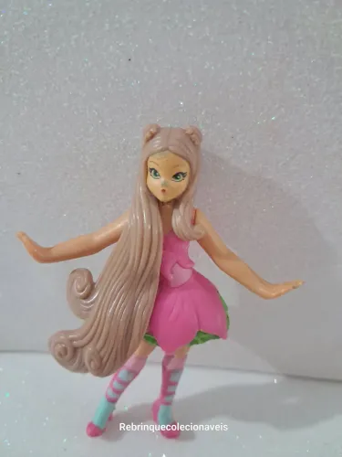 Boneca Miniatura Flora Winx 8cm