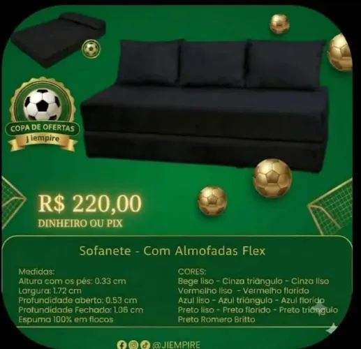 Sofás promoção /pagamento no ato da entrega 