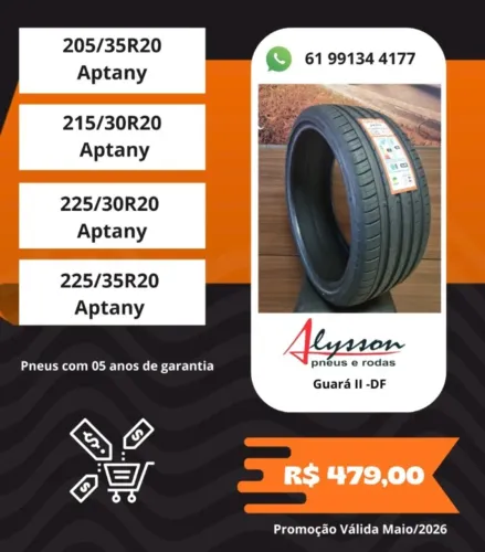 Pneus aro 20 - 205/35, 215/30, 225/30, 225/35 - R$ 479,00 und