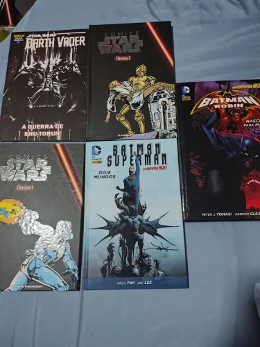 Lote HQs DC Batman Superman Star Wars
