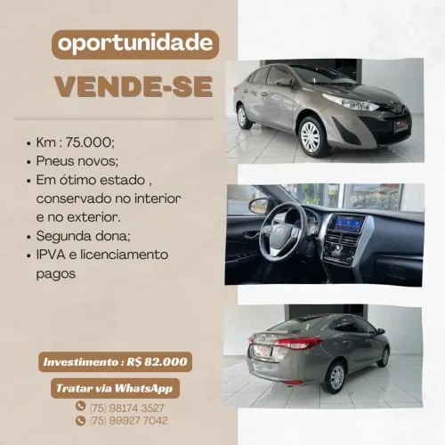 Toyota Yaris XL Plus Con. Sed. 1.5 Flex 16V AUT 2020