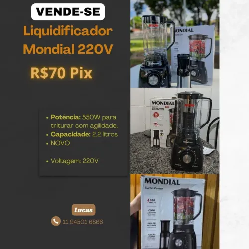 Liquidificador mondial 220 V