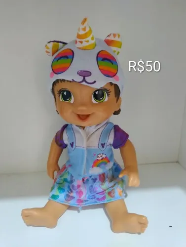 Boneca Bebê Alive unicórnio