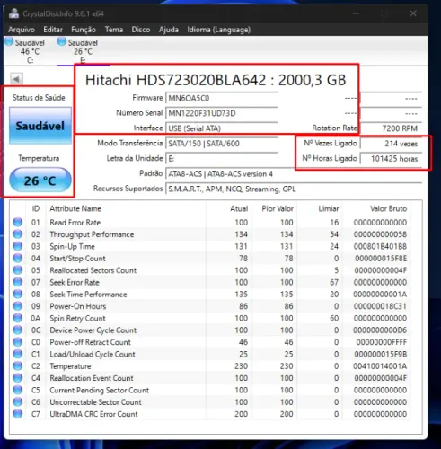 HD EXTERNO HITACHI 2 Tera