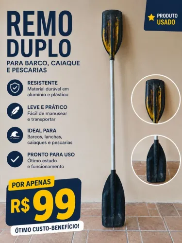 Remo duplo usado 