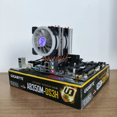 Kit Gigabyte B350 + CPU + 8GB DDR4 + Cooler 6 Heat Pipes