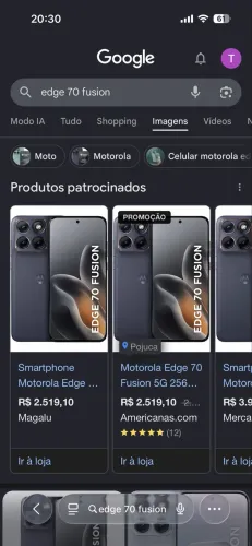 Vendo um motorola edge fusion 70 lacrado