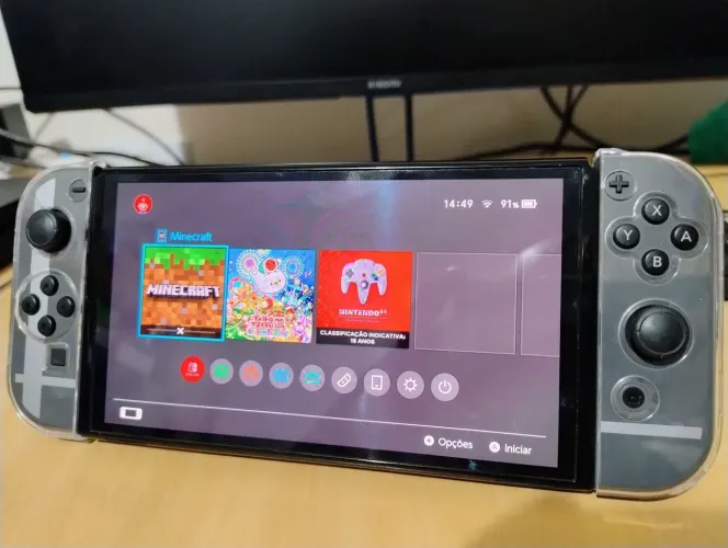 Nintendo switch OLED edição especial mario smach Bros