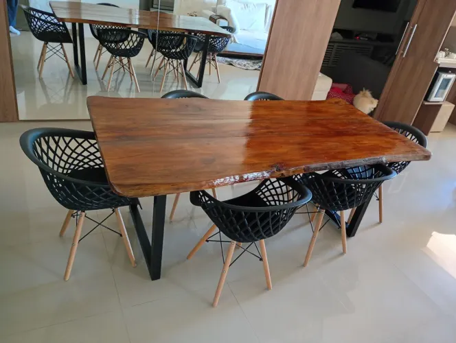 Mesa madera rústica 