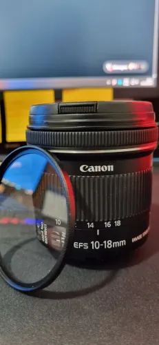 Lente Canon 10-18mm EFS super nova R$900,00