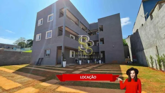 Apartamento com 2 dormitórios para alugar, 53 m² por R$ 1.890,00/mês - Terra Preta - Mairi