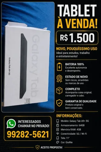 Tablete a venda