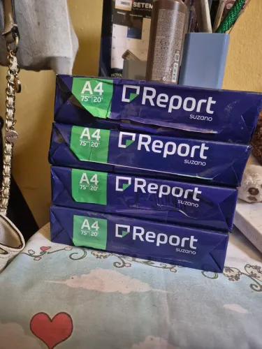 Papel Sulfite A4 Report Suzano 75g - Pacote Com 500 Folhas