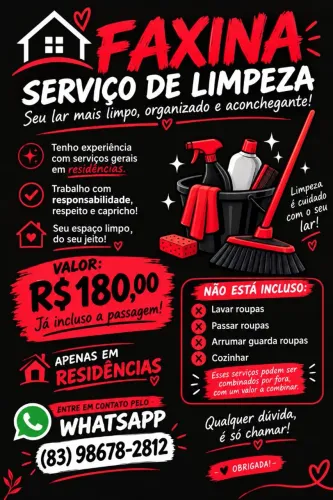 Faxina em residências