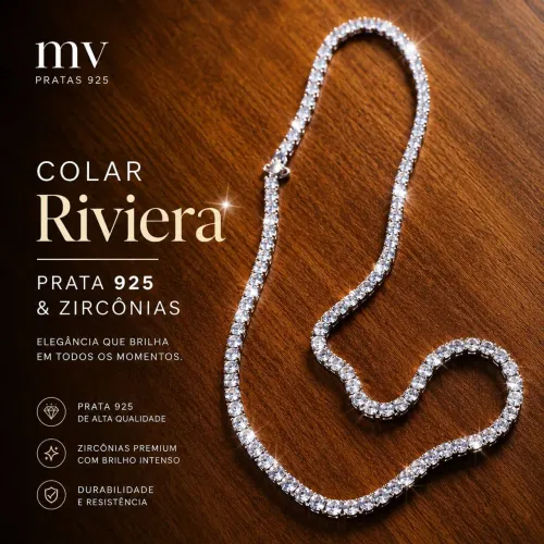 Colar veneziana em prata 925
