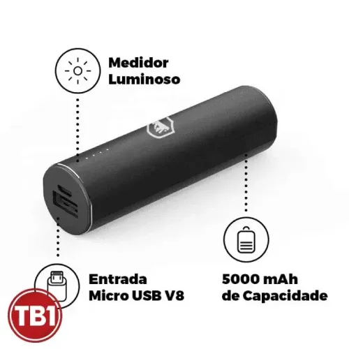 Carregador portátil fit Gshield 5000mha usado
