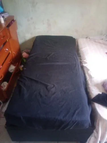 Cama de solteiro baú