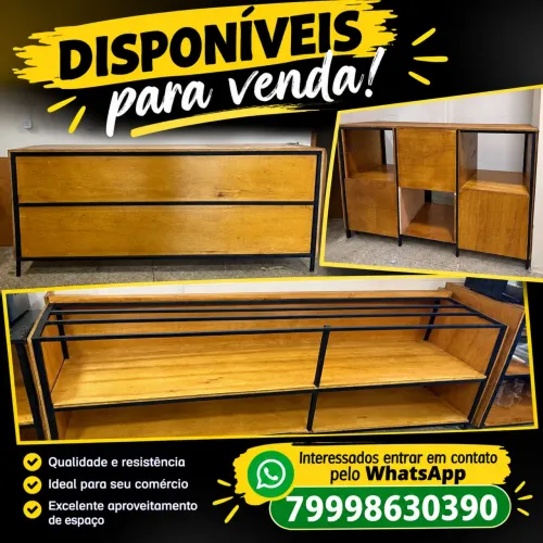 Vendo Balcões metalon com madeira novinhos