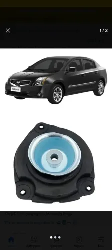 Coxim amortecedor esquerdo (motorista) sentra 2008 a 2013