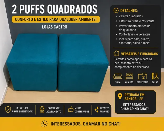 Puffs loja Castro excelente 