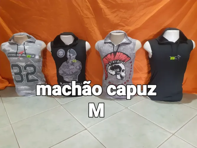 Camisa masculina Machão com Capuz Msculno, M, G é GG