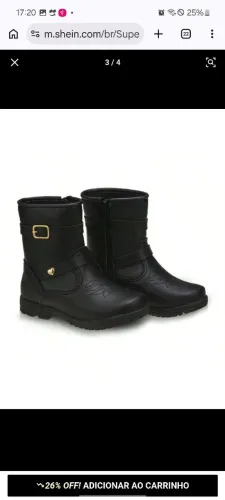 Bota Infantil Menina Novo