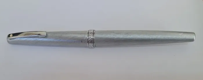 Caneta Tinteiro Sheaffer Lady 620 - Vintage Anos 60 - Prata Escovada