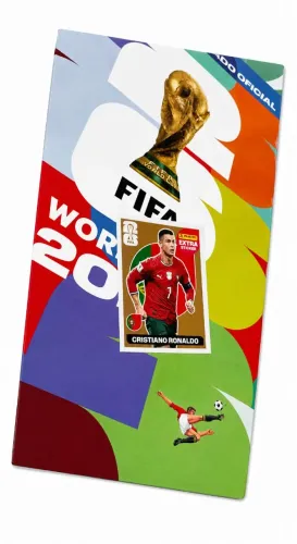 Figurinha extra sticker bronze do cristiano Ronaldo 