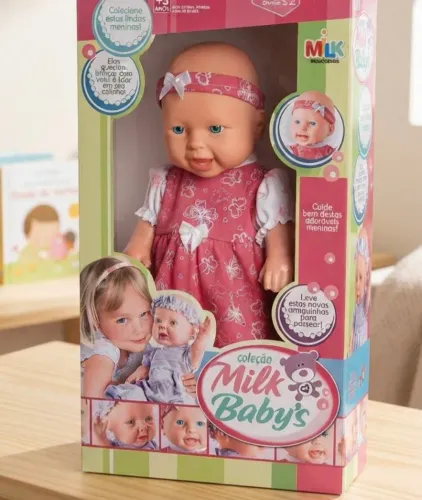 Boneca Colecao Milk Babys