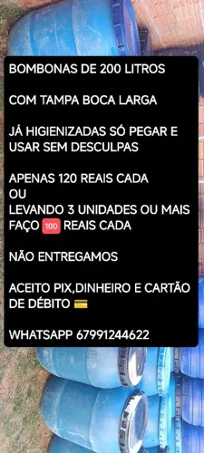 BOMBONAS DE 200 LITROS